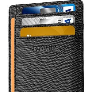 HP Minimalist Black Slim RFID BLOCKING WALLET NEW